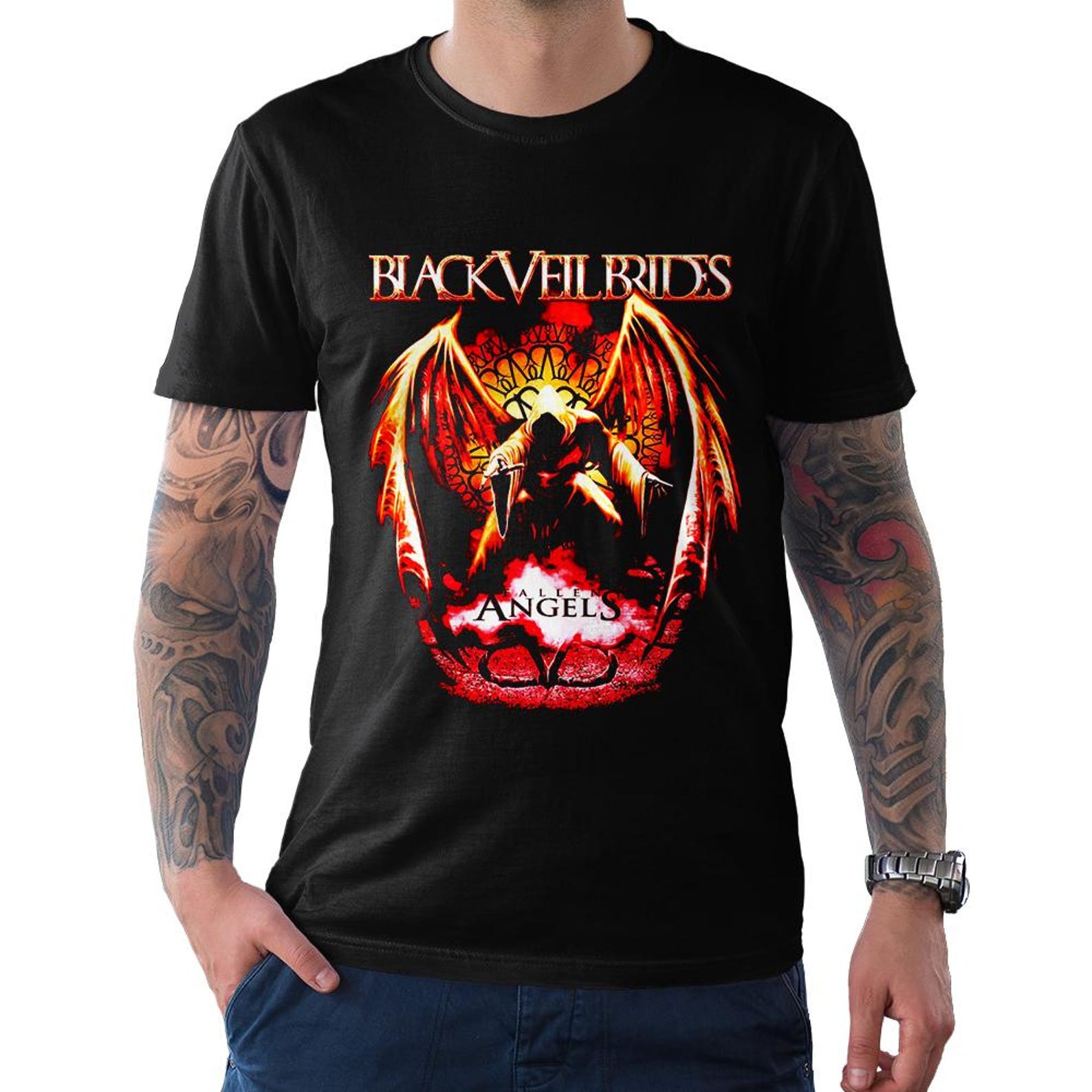 Black Veil Brides Fallen Angels T-Shirt, Men s and Women s Sizes L