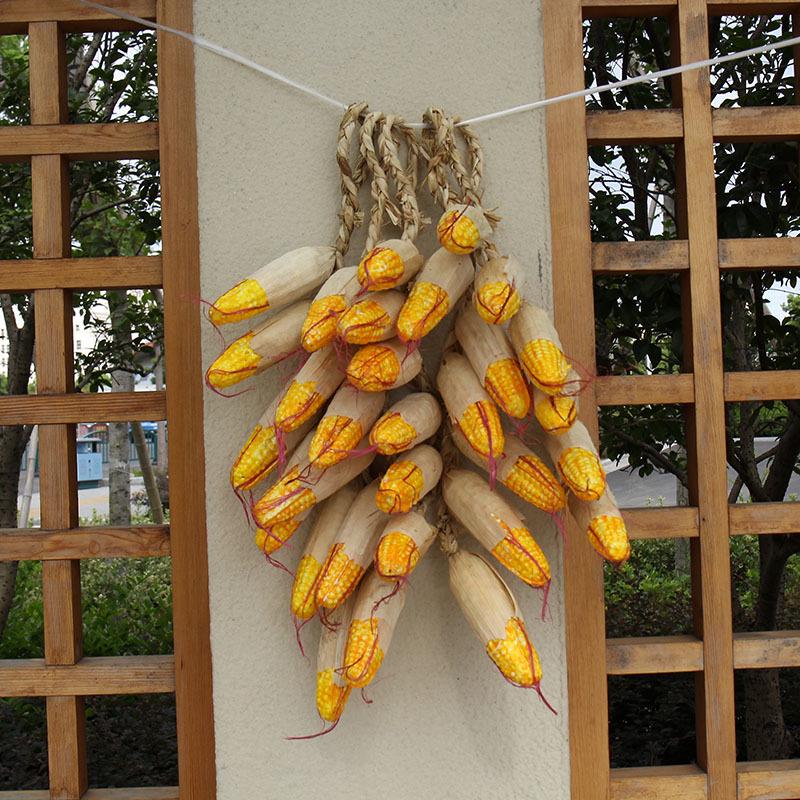 Farmhouse Veggie & Fruit Skewers with Corn, Chili, Garlic, and Peanuts - Perfect for Restaurant Decor