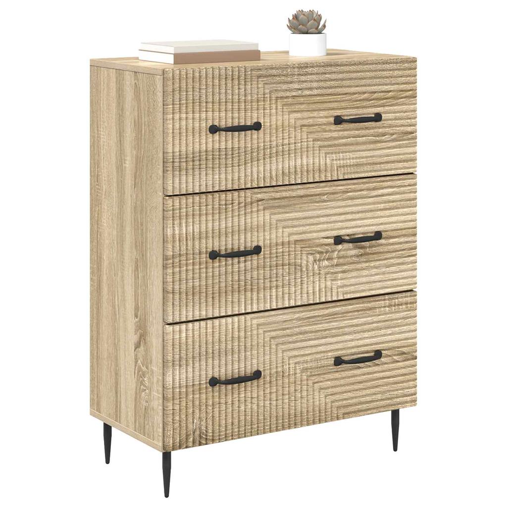 Drawer Cabinet Sonoma Oak 66 x 34.5 x 89.5 cm