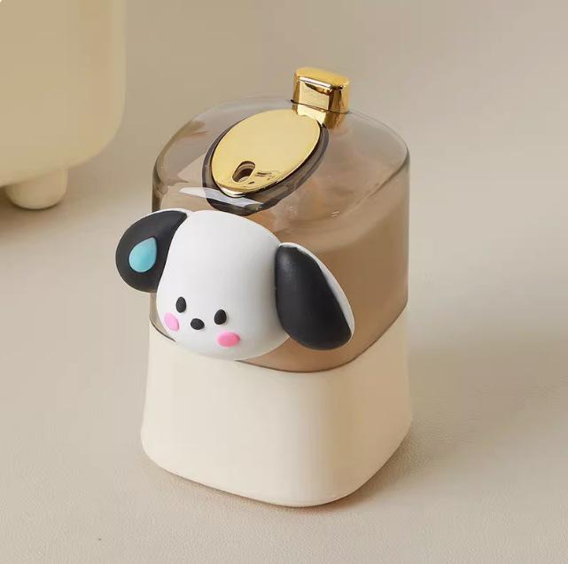 Elegant Pop-Up Toothpick Holder: Stylish Cream Design for Home or Luxury Restaurant Use.