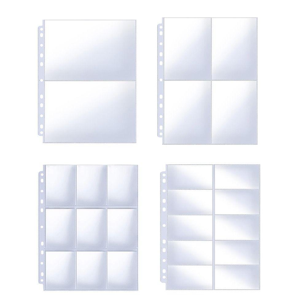 A4 Photocard Binder Sheets Transparent PP Acid Free Multiple Pockets Sleeve Kpop Photocard Binder Card Stamp Die