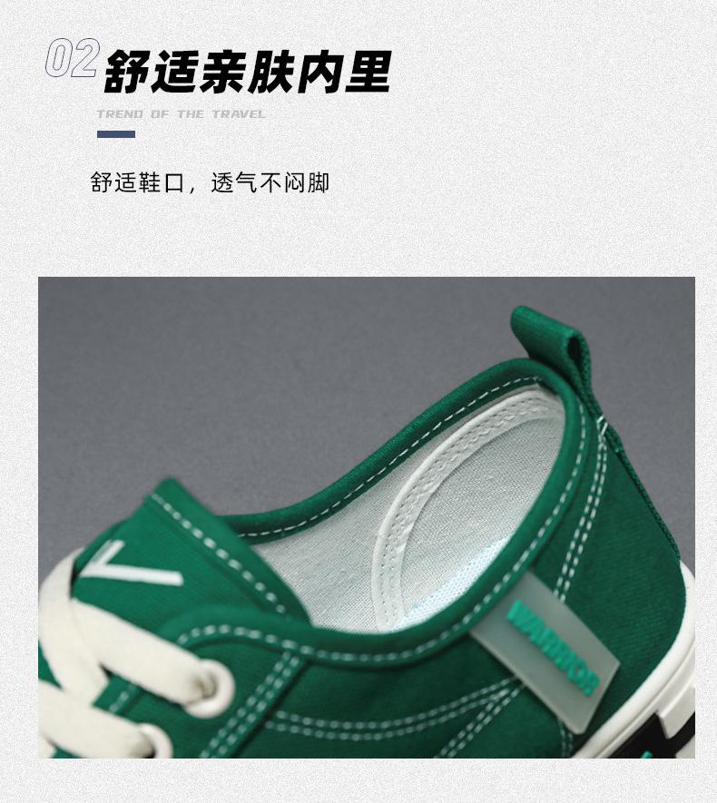 Fashion Huili New Canvas Shoes Men's Korean Version of Spring Low-top Student Casual Cloth Shoes
