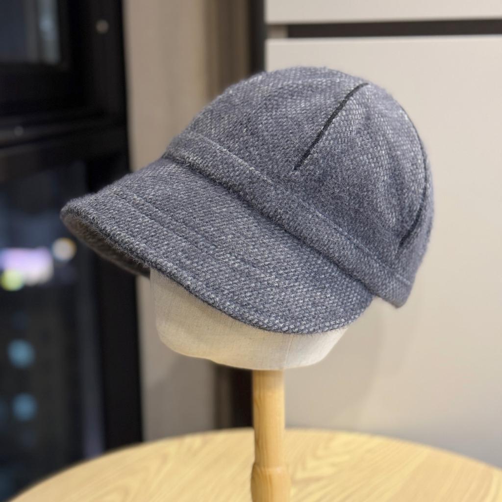 New British Style Retro Solid Color Versatile Fisherman's Hat for Women in Autumn and Winter Wide Brim Face Showing Small Warm Peaked Hat Trend