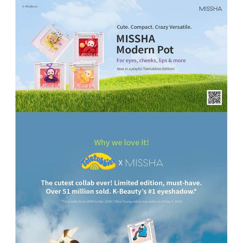 MISSHA Olla Moderna Edición Teletubbies - 4 Colores