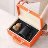 Chinese Ceramic Office Tea Set with Tea Caddy