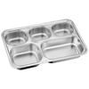 304 Stainless Steel Deepened Divided Cafeteria Tray