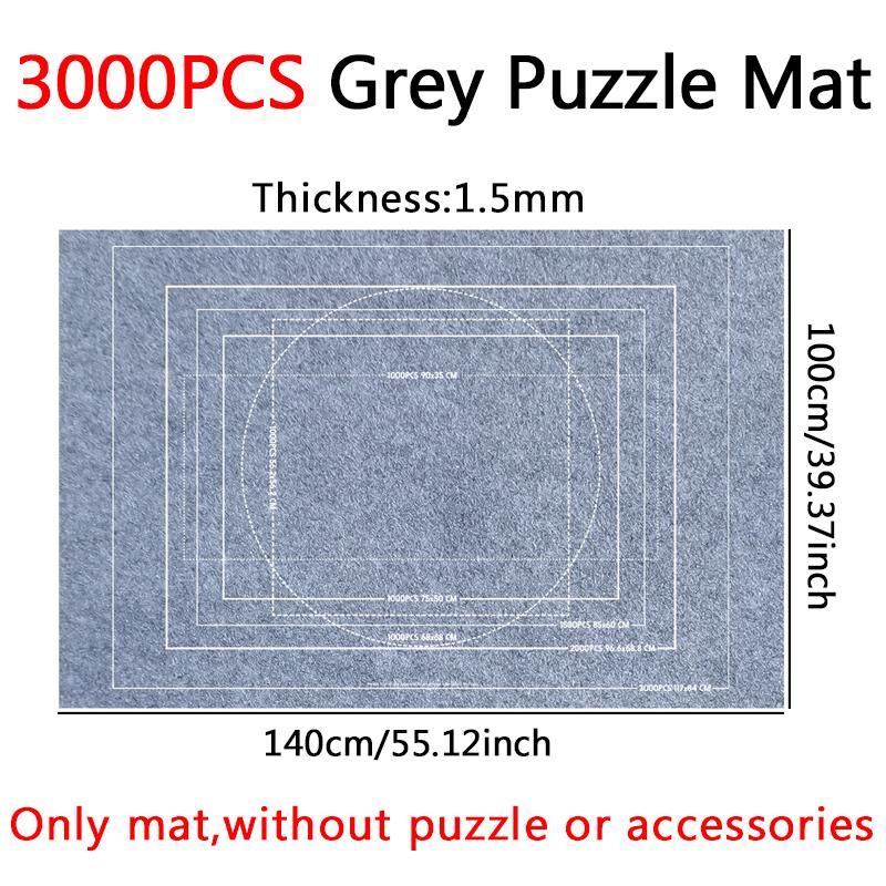 Puzzle Storage Mat Felt Storage Blanket Grey Black Various Size for 1500/2000/3000pcs Puzzles Parent-child Interaction Props ZYF