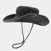 New Washed Out Vintage Hat with Large Brim Sun Visor for Men and Women, Outdoor Jungle Climbing and Fishing Hat