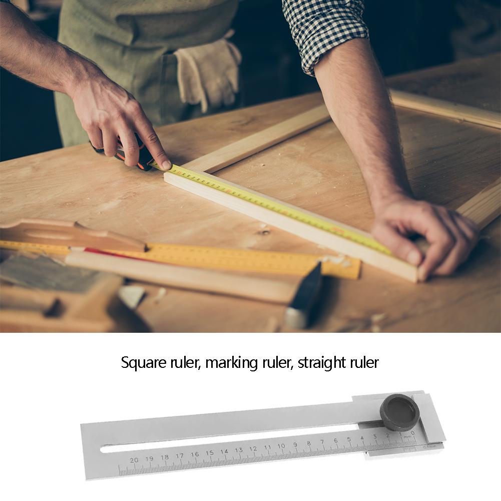 200mm/250mm/300mm Mark Scraper Ruler Tool Steel Scribe Marking Gauge Precision 0.1mm Line Scribe Ruler Woodworking Marking Tool