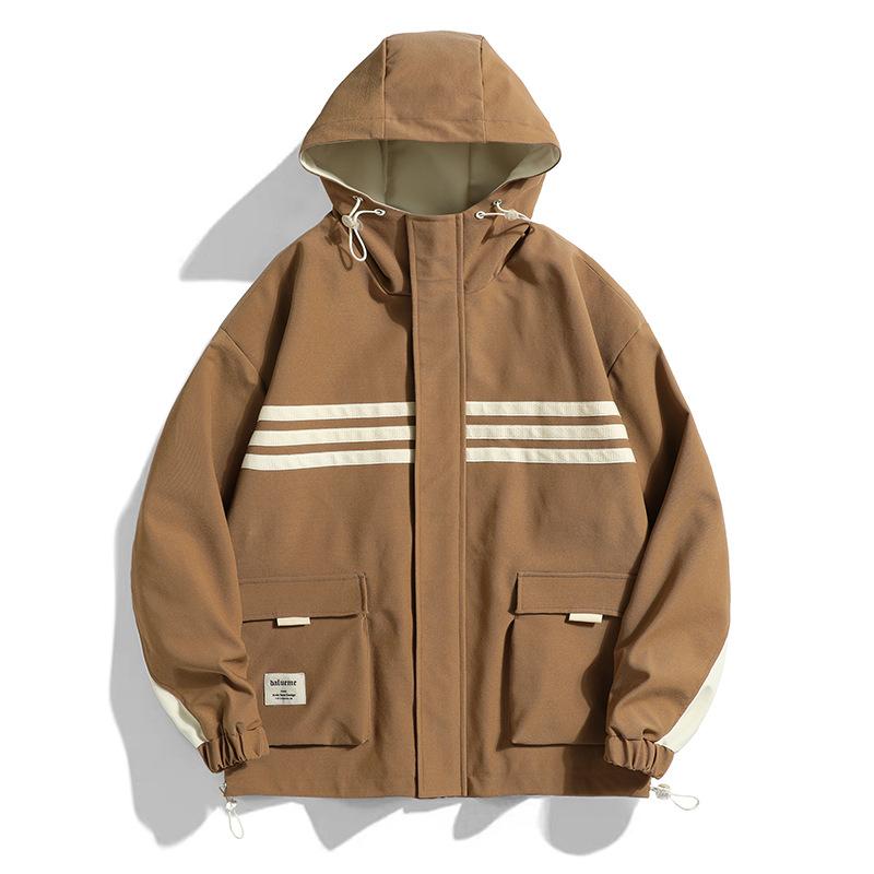 8XL Large Hooded Jacket for Men Handsome and Versatile Loose Fit