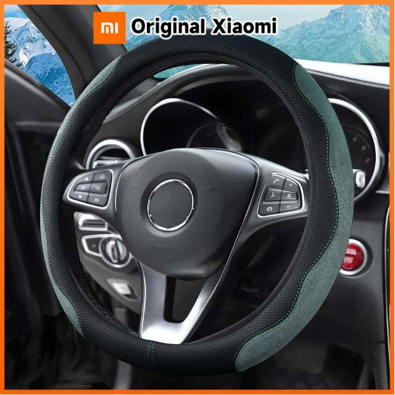 Xiaomi Suede Steering Wheel Cover Wrap Protective 38cm Breathable Steering Covers Car Accessories Universal Car Steering Wheel Cover