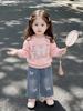 Korean Style Children's Spring/Autumn Long-Sleeve Hoodie Set for Girls - Street Style Casual Wear 2026