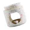 Elegant Colored Dots Ceramics Essential Oil Burners with Removable Bowl and Tealight Holder Spoon for Aromatherapies