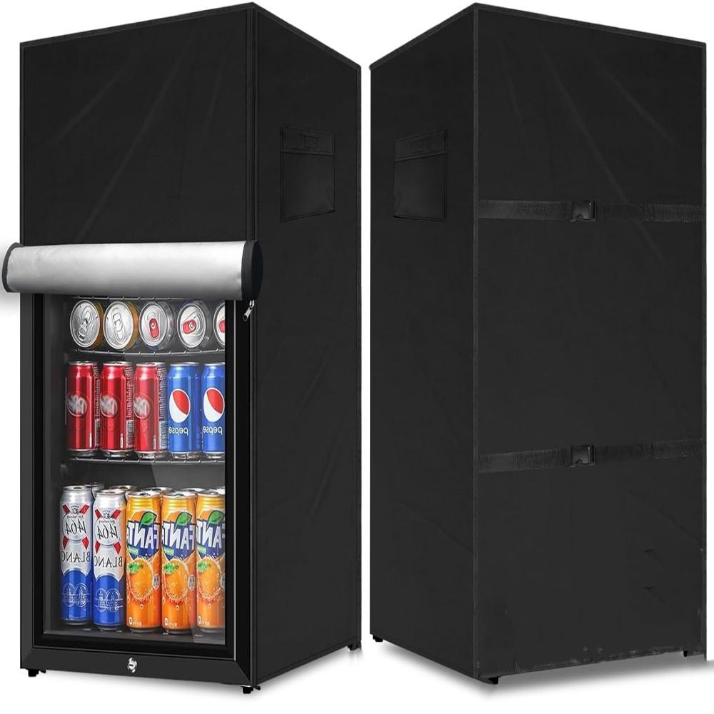Upright Freezer Cover 22''L X 23''W X 34''H,  Oxford Mini Fridge Cover Protection for Outdoor Refrigerator Waterproof, Dustproof
