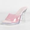 Women 11CM Chunky Heel Slide Slippers Platform High Heel Sexy Outdoor Runway Stage Fashion Footwear LFD-198711-A79