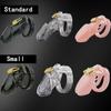 Chastity Cage Male Sex Toys Small/Standard Male Chastity Device Cock Cage with 5 Size Rings Brass Lock Locking  Erotic Urethral