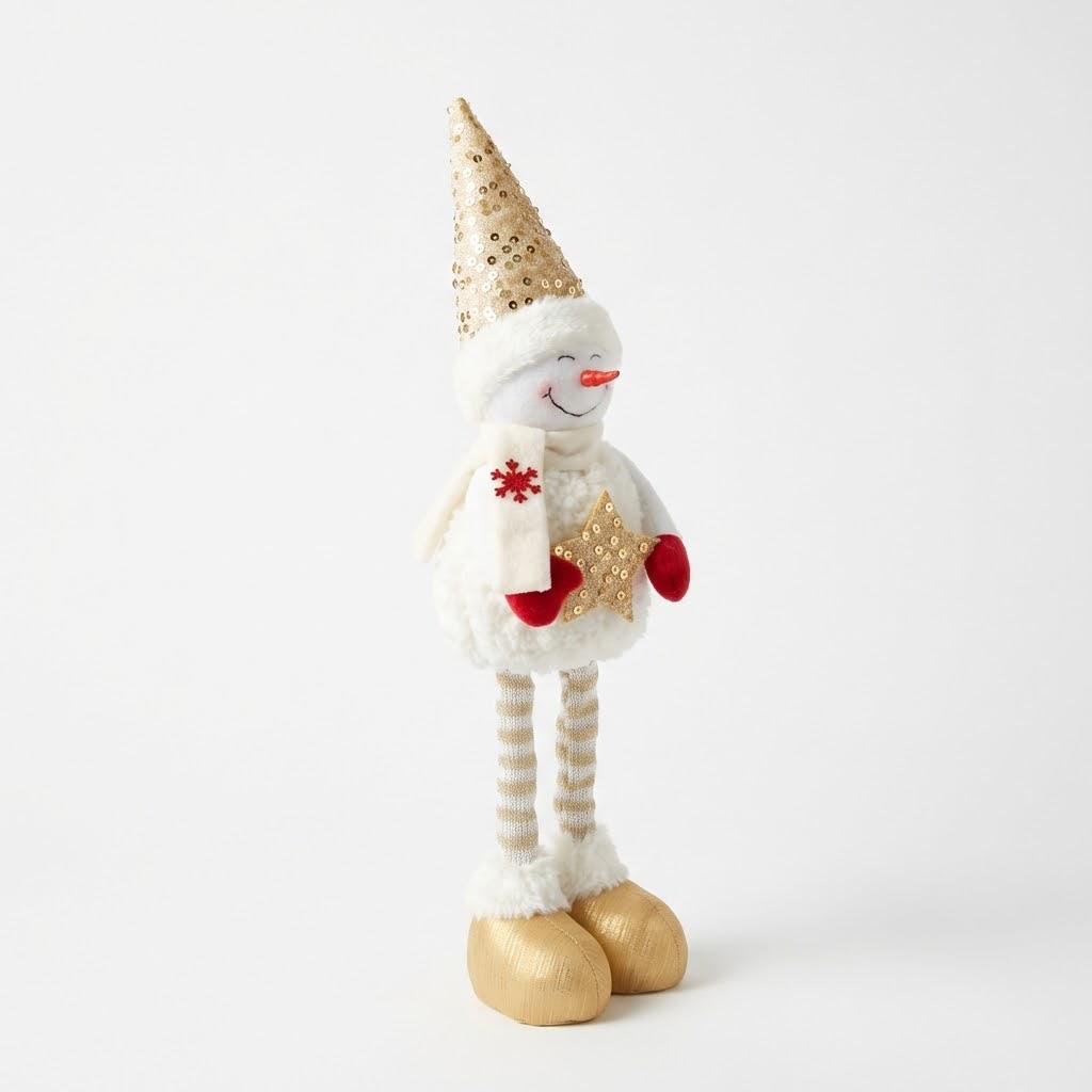 Sequin Snowman Doll Christmas Ornament and Gift