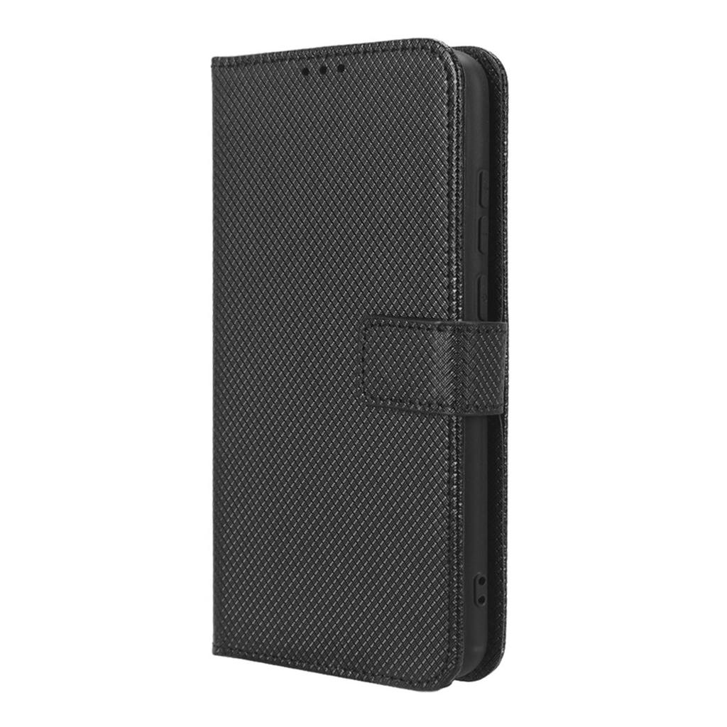 For Samsung Galaxy A04e 4G/F04 4G/M04 4G Magnetic Clasp Protective Phone Cover Diamond Texture PU Leather Foldable Stand Flip Wallet Phone Case
