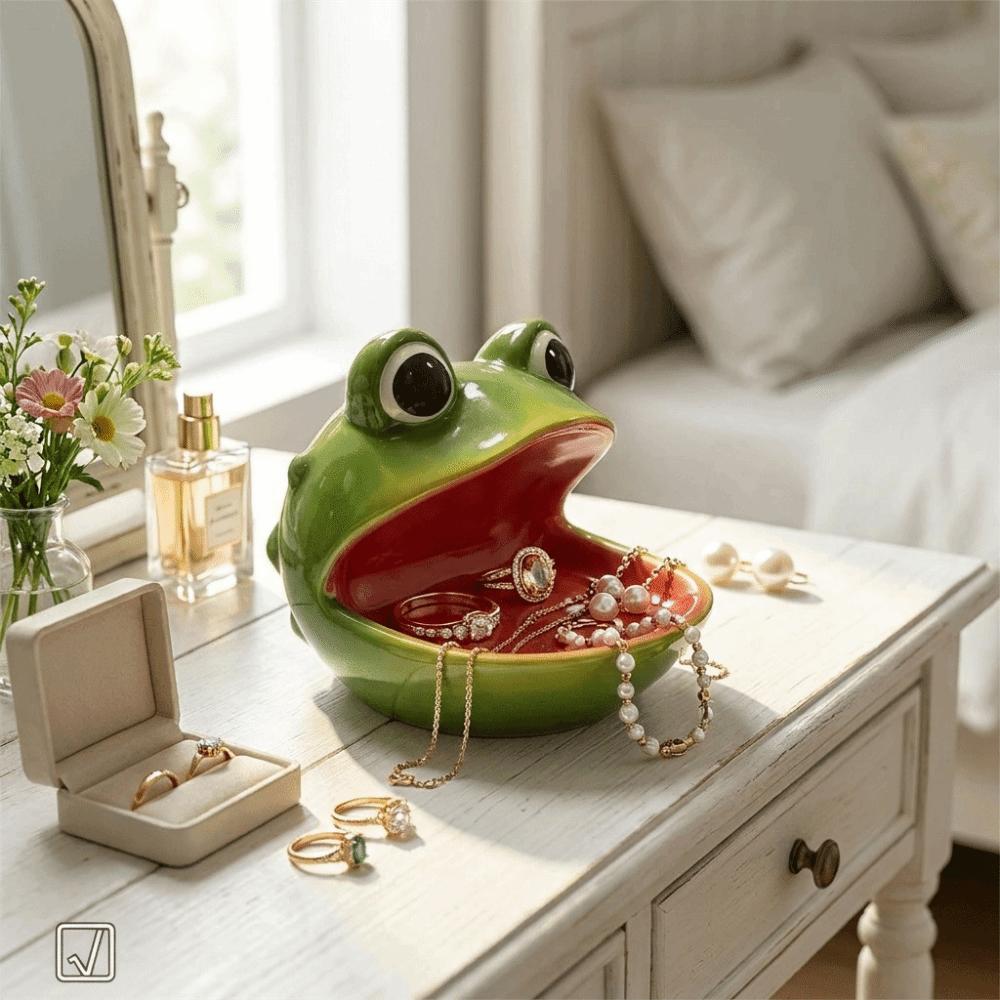 Hollow Storage Cavity Resin Storage Ornament Frog Snail Shaped Decorative Statue Entryway Cabinet
