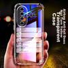 Kelleia Honor 70 Pro/70 Pro+ Phone Case, Honor 70 Pro+ Full Protection Shockproof TPU Airbag Soft/Protective Case, Transparent, 6.78 Inches