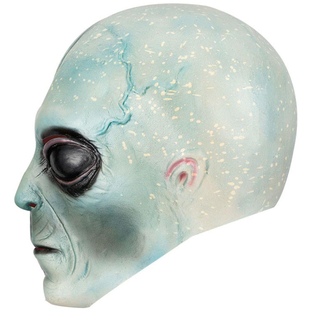 Masque intégral Masque d'extraterrestre Masque d'extraterrestre vert Masques d'extraterrestres Masque d'Halloween amusant Déguisement de Carnaval