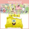 Pościel Kanciastoporty Spongebob Pojedyncza Podwójna Poszwa na Kołdrę Poszewki Zestawy Artykuły