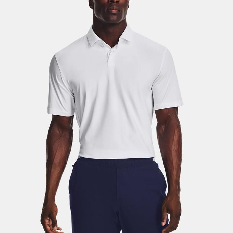 Under Armour Luxe Polo Shirt 'White' Men's 1377362-100