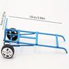 1:12 Mini Cute Dollhouse Miniature Metal Small Pulling Cart Garden Furniture Accessorie Micro Landscape Ornament Decoration
