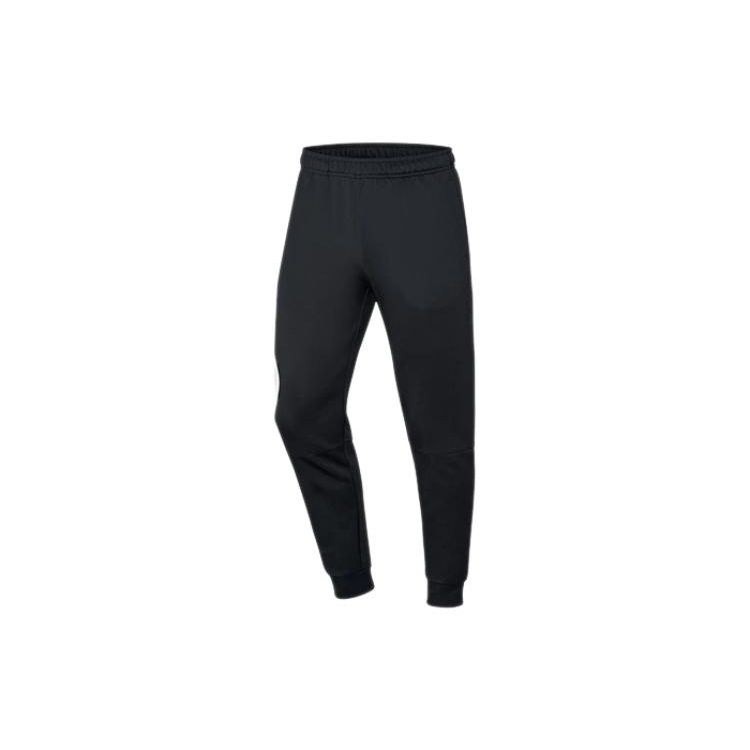 Li-Ning Hooded Long Sleeve Color Block Logo Cuffed Sweatpants Hoodie Set Men Activewear Black AWDS441-1+AKLS437-1