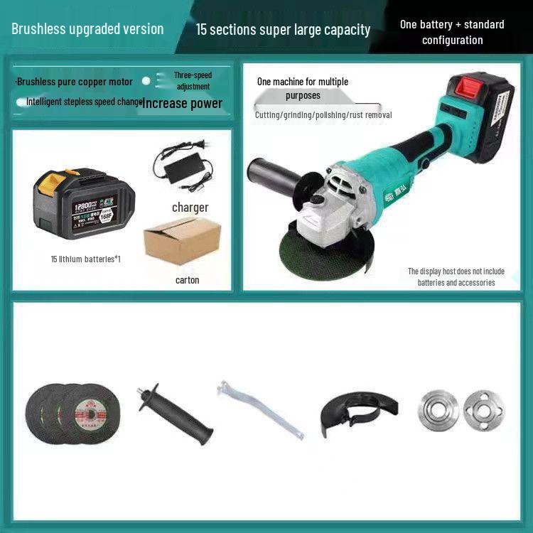 A3 Model 48VF Universal Brushless Lithium Battery High-Power Angle Grinder & Polisher