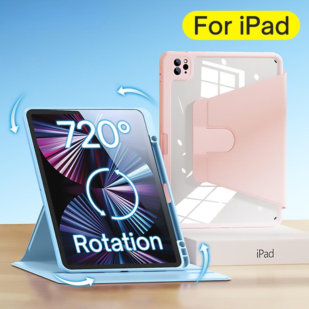 

360 ° поворот кожаный чехол для 2022 iPad Air 5/4 10.9 Case Pro 11 12.9 Mini 6 8.3in 2019 10.2 7/8/9th 2022 10th Generation Stand Protection Cover