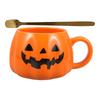1Set Pumpkin Ghost Ceramic Cup Halloween Coffee Tea Milk Mug Home Office Decorative Water Mug Halloween Mugs Pumpkin Shape Cup