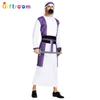 Halloween Party Costume Purple Samurai Men Dubai Clothing Muslim Stage Performance Costume
