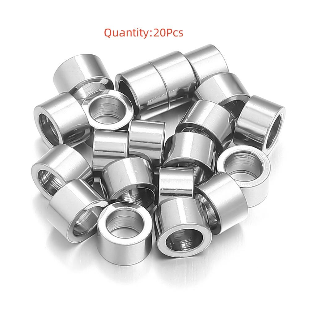 High Quality Stainless Steel Beads Square Round Wheel Shaped Loose Spaced Beads For DIY Charms Bracelet Jewelry Accessories