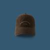 New Retro Embroidered Peaked Cap, Male Summer Couple Shows White Baseball Cap, Female Wide Brim Shows Small Face