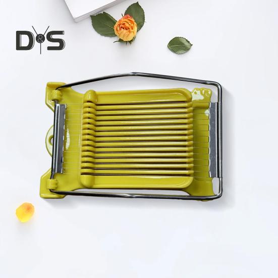 Potato Egg Slicer Easy Press Food Slicer Luncheon Meat Cutter with 14 Stainless Steel Wires Cheese Slicer for Soft Fruit Tofu Dragon Fruit