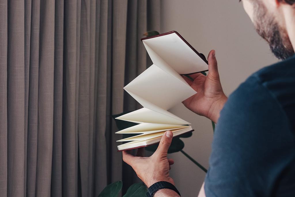 Etchr Accordion Small x Cotton Watercolor Medium 275216 Sketchbook, (9.5 14.5 cm), 100% Paper, Grain,