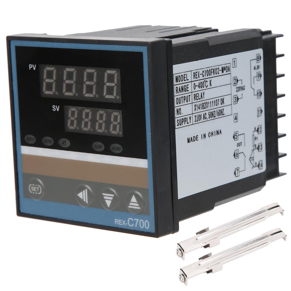 BERM PID Thermostat Digital Display Temperature Controller Switch 220V REXC700FK02M X DA