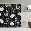 Wild Animals Bath Curtains Lion Leopard Cat Bathroom Decorative Shower Curtains Bathtub Decoration Bath Curtains