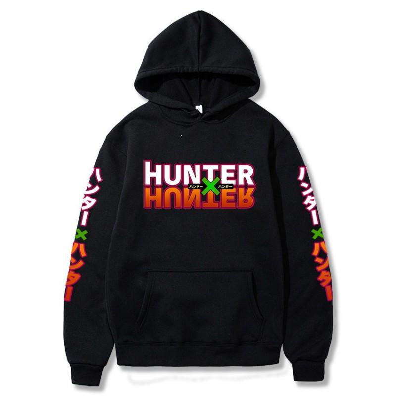 Anime Hunter X Hooded Sweatshirt Men Women Cotton-Lined Long Sleeve Pullover Streetwear Style