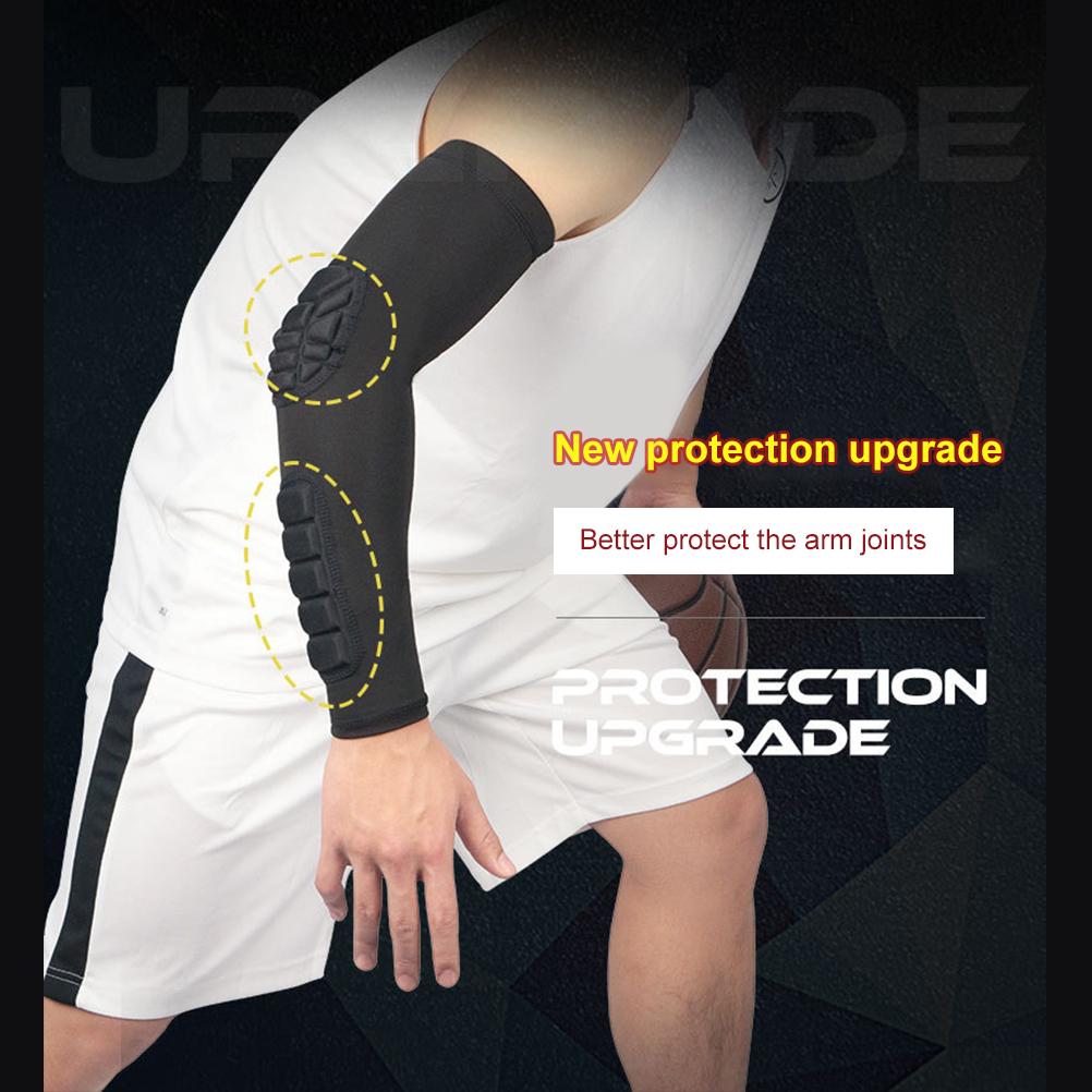 Elbow Sleeve Padded Compressed Arm Forearm Guard Sports Shooter Sleeves Protective Pads Support for Football Basketball