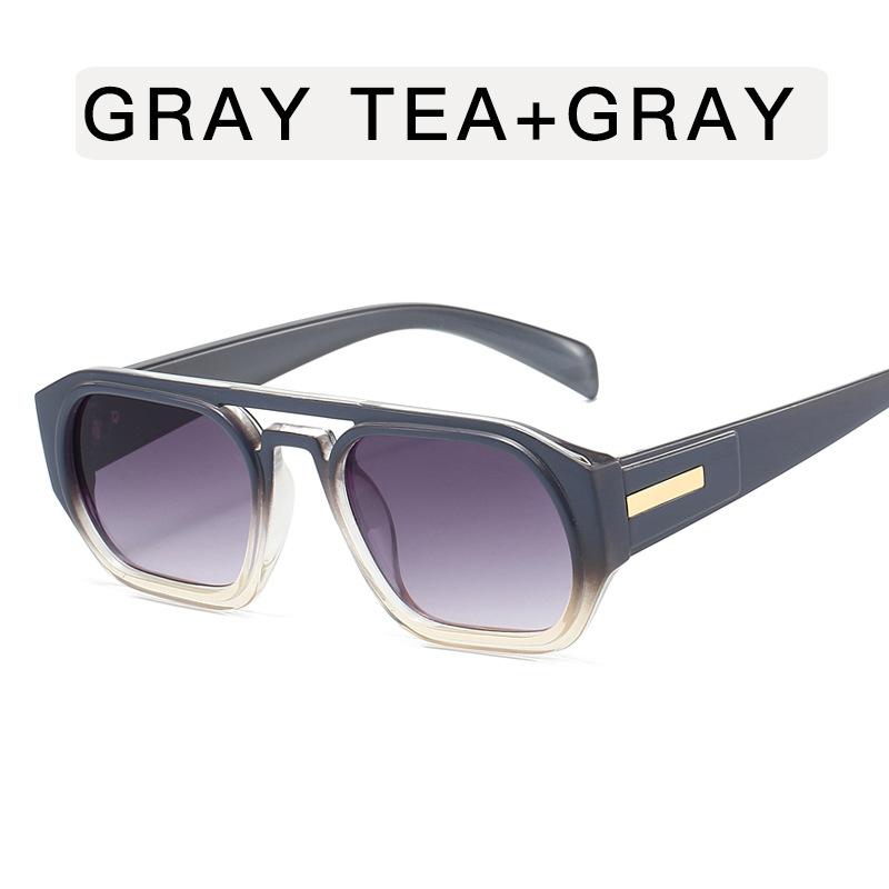 European American Style Sun Glass for Men Pilot Shape Double Bridge Sunglasses Women European American Men Sun Glasses