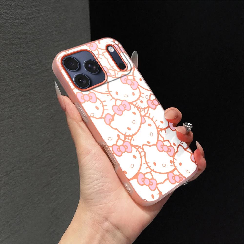 2 IN 1 Melody Kuromi Casing For Iphone 17 Pro Max 17 Air 16 15 14 13 12 11 Pro Max 16e 16 Plus 17Pro Hello Kitty Phone Case