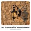 Weatherproof Outdoor Wall Sconce with Glass Shade Farmhouse Lantern
