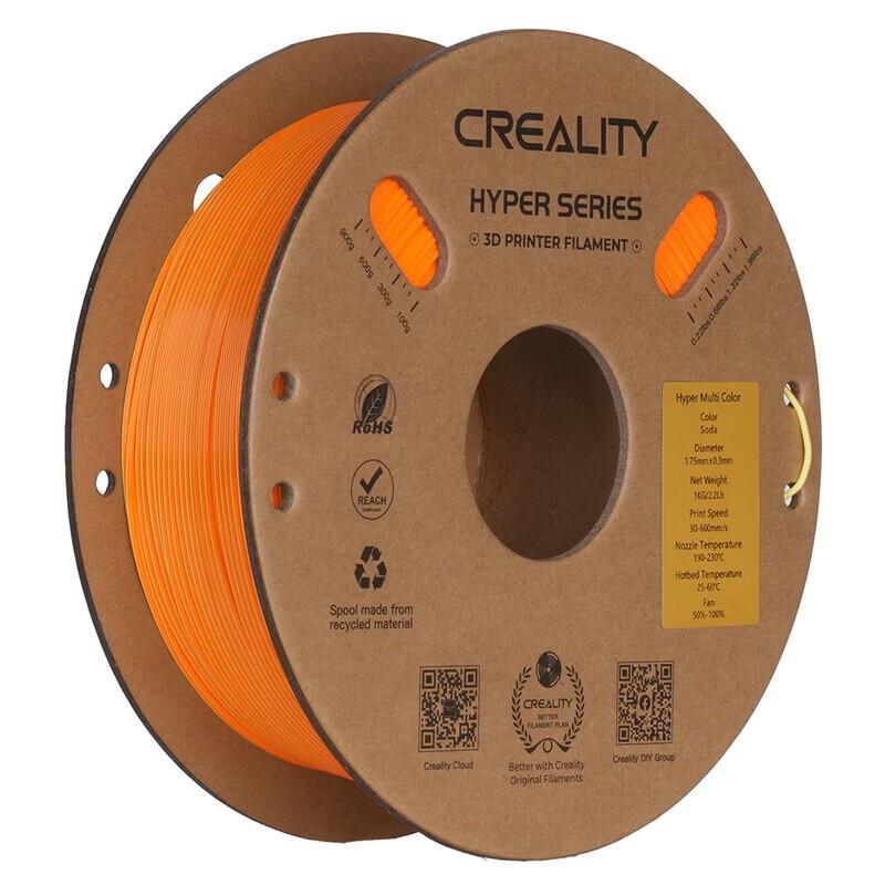 Creality Hyper-PLA Multi-Color 3D Printer Filament 1mm