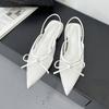 Fashion Big Size 43 Fashion Mesh Ladies Flats Sandals Shoes Shallow Female Butterfly-Knot Footwear Pointed Toe Women Flats Sandals Shoes