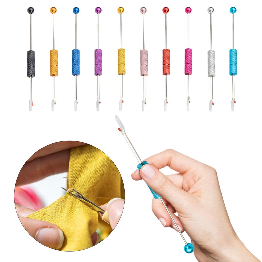 Beadable Seam Rippers Metal Stitching Rippers Thread Remover Tool for Sewing Needle Work Pattern Removing Thread