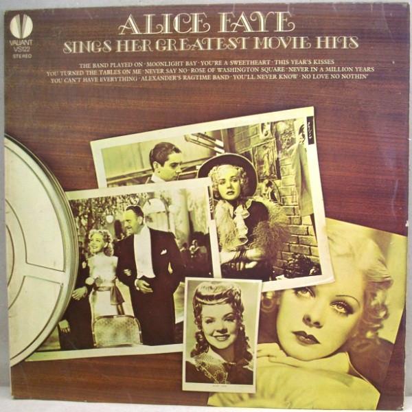 

Виниловая пластинка ALICE FAYE Алиса Фэй поет свои величайшие хиты из фильмов VS122 Valiant Records 1970 Великобритания Саундтреки Мюзиклы Б/у
