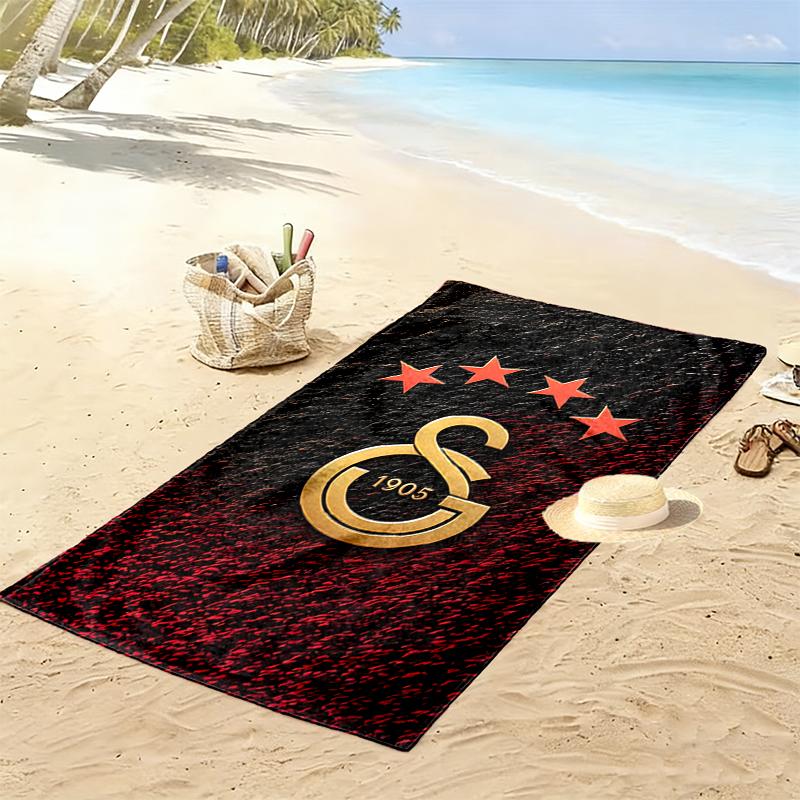 Galatasaray SK Beach Towel, Lightweight Beach Towel, Tropical Style, Ideal Holiday Gift For Family