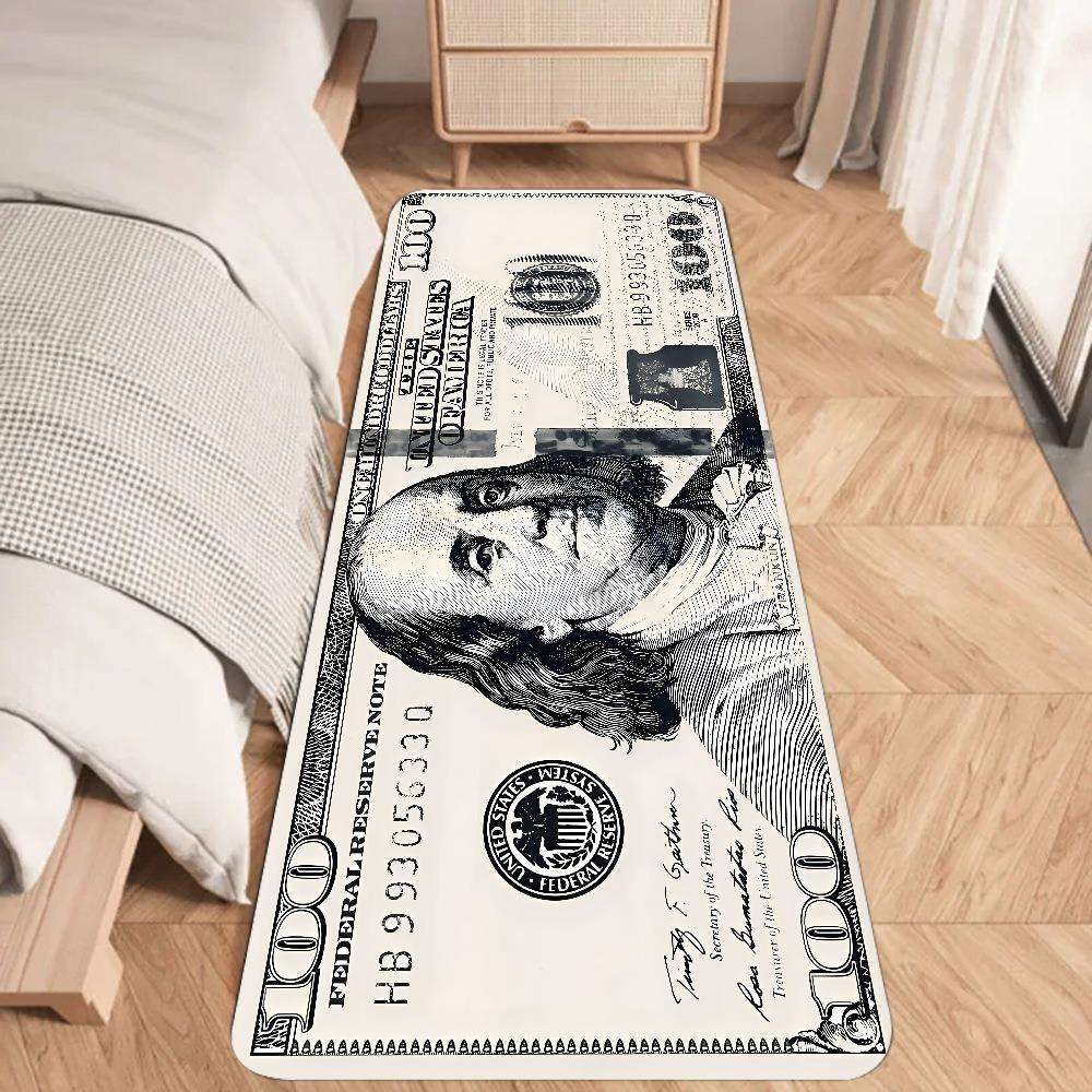 Tappeto Tappetino Tappeto Stampa Banconota da 100 Dollari - Arte Graffiti & Design Classico per Soggiorno Camera da Letto Decorazione Casa Tappetino per Pavimento